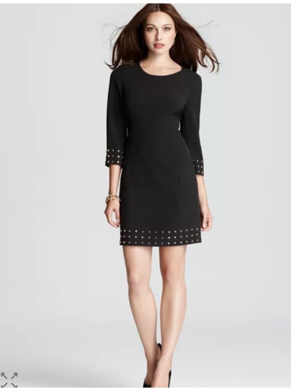 Michel Kors Dress studded shift dress  Black Medium 8